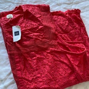 Hot Pink Eyelet GAP Top